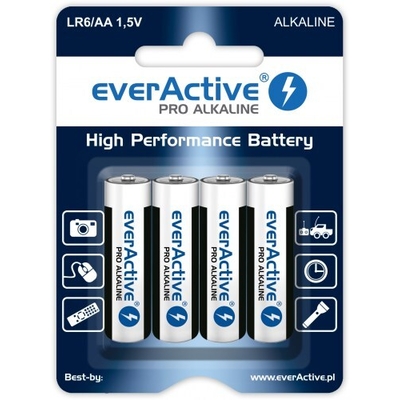 Product Μπαταρία Αλκαλικές Everactive Pro LR6 AA - blister card - 4 pieces base image