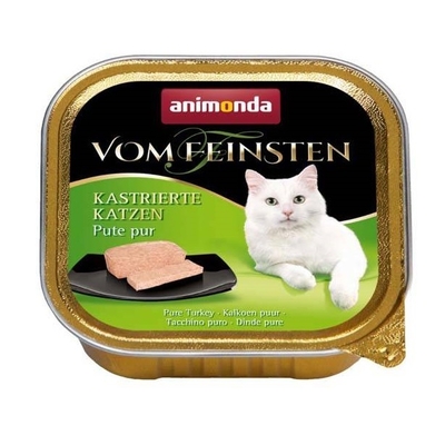 Product Υγρή Τροφή Γάτας Animonda Vom Feinsten KASTRIERTE KATZEN wet for neutered Turkey 100 g base image