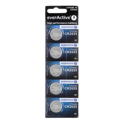 Product Μπαταρίες Lithium mini Everactive CR2025 - blister 5 pcs. base image