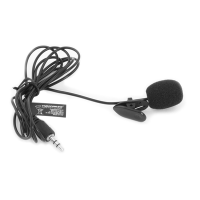 Product Μικρόφωνο Esperanza EH178 with clip Black base image