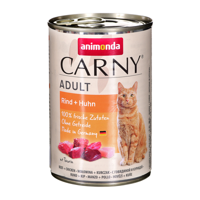 Product Υγρή Τροφή Γάτας Animonda Carny Adult Beef with chicken 400 g base image