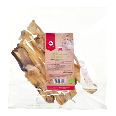 Product Ξηρά Τροφή Σκύλων Maced Dried rabbit ears base image