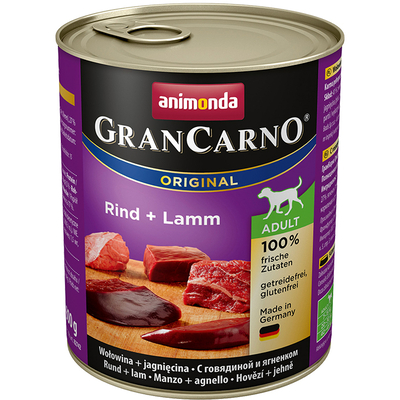 Product Υγρή Τροφή Σκύλων Animonda GranCarno Original Beef, Lamb Adult 800 g base image