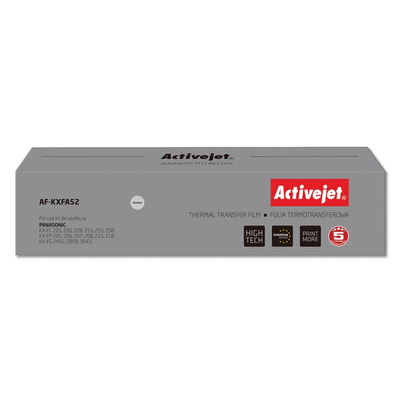 Product Μελανοταινία Συμβατή Activejet AF-KXFA52 for Panasonic fax; Panasonic KX-FA52 Supreme; black base image