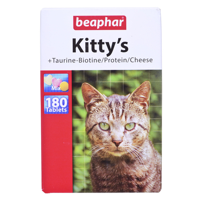 Product Πολυβιταμίνες Κατοικίδιων Beaphar Kitty's Mix vitamin tablets for cats - 180 pcs base image