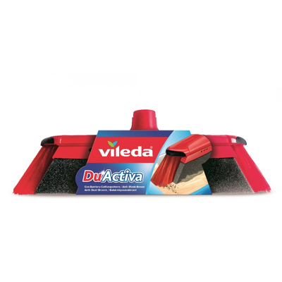 Product Σκουπα Vileda 151221 broom Indoor Soft / Hard bristle Polyethylene terephthalate (PET), Rubber Black, Grey, Red base image