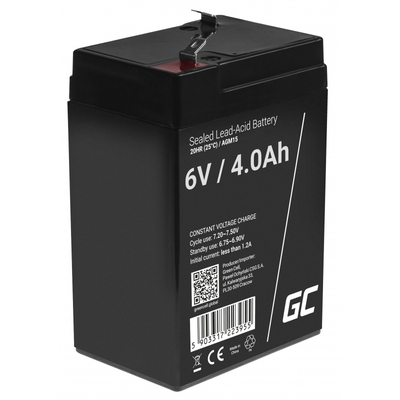 Product Μπαταρία UPS Green Cell AGM15 Sealed Lead Acid (VRLA) 6 V 4 Ah base image