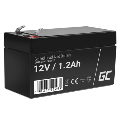 Product Μπαταρία UPS Green Cell AGM17 Sealed Lead Acid (VRLA) 12 V 1.2 Ah base image