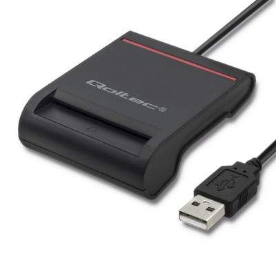 Product ID card scanner Qoltec Smart chip base image