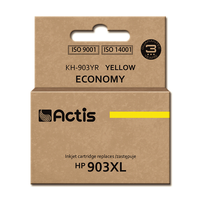 Product Μελάνι συμβατό Actis KH-903YR for HP printer; HP 903XL T6M11AE Standard; 12 ml; yellow - New Chip base image