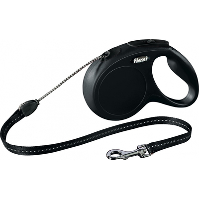 Product Λουράκι σκύλου Πτυσσόμενο Flexi New CLASSIC 5 m Black Dog Retractable lead base image