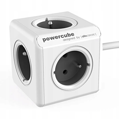 Product Μπαλαντέζα Allocacoc PowerCube Extended Type E 1.5 m 5 AC outlet(s) Indoor Grey base image