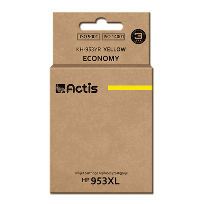Product Μελάνι συμβατό Actis KH-953YR for HP printer; HP 953XL F6U18AE Premium; 25 ml; yellow base image