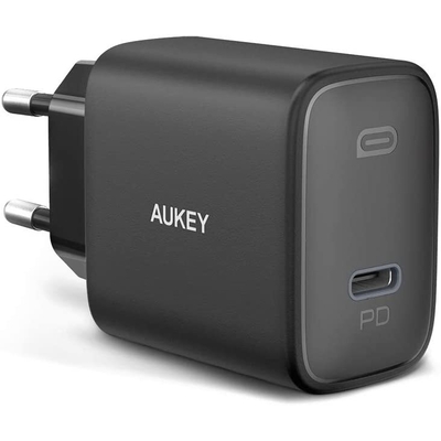 Product Φορτιστής Πρίζας Aukey PA-F1S Swift Black 1xUSB C 3.0 20W 3A base image