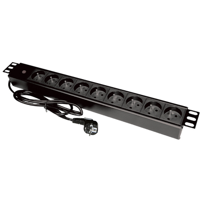 Product Πολύπριζο Rack Alantec PZ09 1.8 m 9 AC outlet(s) Indoor Black base image
