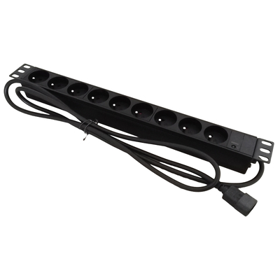 Product Πολύπριζο Rack Alantec PZ09U 1.8 m 9 AC outlet(s) Indoor Black base image