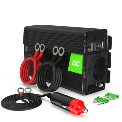 Product Inverter Αυτοκινήτου Green Cell INV05DE Auto 300 W Black base image