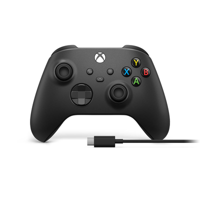 Product Gamepad Microsoft Xbox Wireless + USB-C Cable Black Gamepad Analogue / Digital PC, Xbox One, Xbox One S, Xbox One X, Xbox Series S, Xbox Series X base image