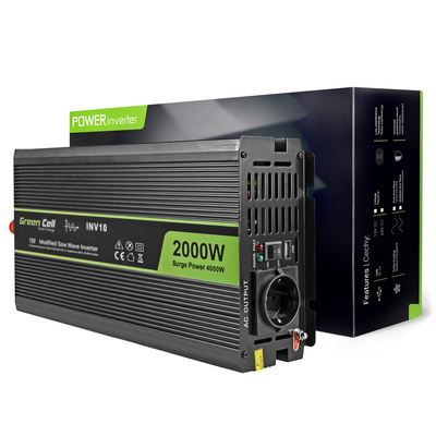 Product Inverter Αυτοκινήτου Green Cell INV10 Auto 2000 W Black base image