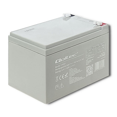 Product Μπαταρία UPS Qoltec 53045 AGM battery , 12V , 14Ah , max. 210A base image