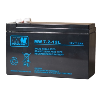 Product Μπαταρία UPS MPL Power Elektro MW 7.2-12L VRLA AGM 12 V 7,2 Ah Black base image