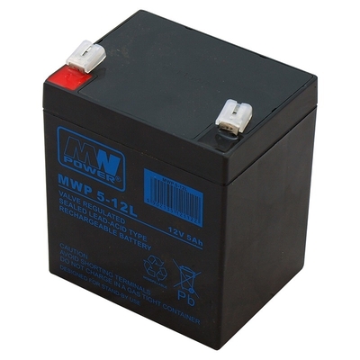 Product Μπαταρία UPS MPL Power Elektro MWP 5-12L VRLA AGM 12 V 5 Ah Black base image