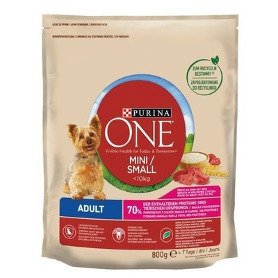 Product Ξηρά Τροφή Σκύλων Purina One Mini Adult Beef, Rice - 800 g base image