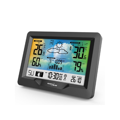 Product Μετεωρολογικός Σταθμός GreenBlue 60133 Black Battery base image