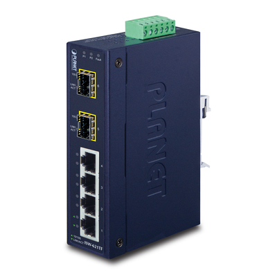 Product Network Switch Planet ISW-621TF Unmanaged L2 Fast Ethernet (10/100) Blue base image
