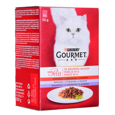 Product Υγρή Τροφή Γάτας GOURMET Mon Petit Meat Mix 6 x 50 g base image