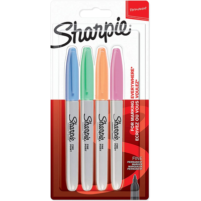 Product Μαρκαδόροι Sharpie 2065402 permanent marker Fibre tip Blue, Green, Orange, Pink 4 pc(s) base image