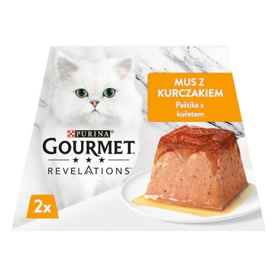 Product Υγρή Τροφή Γάτας Purina Gourmet Revelations Chicken 2x57 g base image