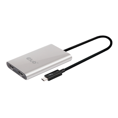 Product Αντάπτορας USB Club 3D Thunderbolt 3 to Dual HDMI 2.0 Adapter base image