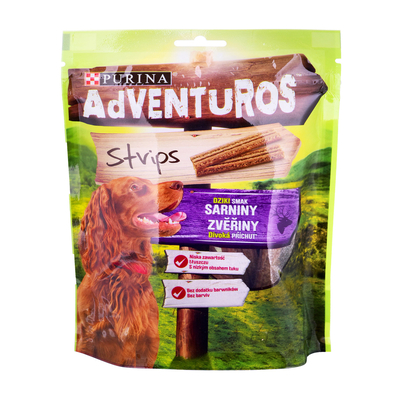 Product Υγρή Τροφή Σκύλων Purina Adventuros Strips - 90g base image