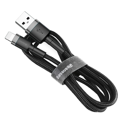 Product Καλώδιο USB Lightning USB Baseus Cafule 1.5A 2m (gray and black) base image