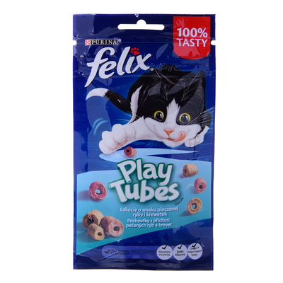 Product Υγρή Τροφή Γάτας Felix Play Tubes Fish, Shrimps - 50 g base image