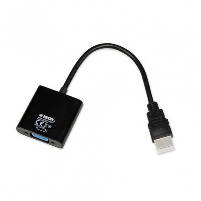 Product Αντάπτορας HDMI iBox IAHV01 Type A (Standard) VGA (D-Sub) Black base image