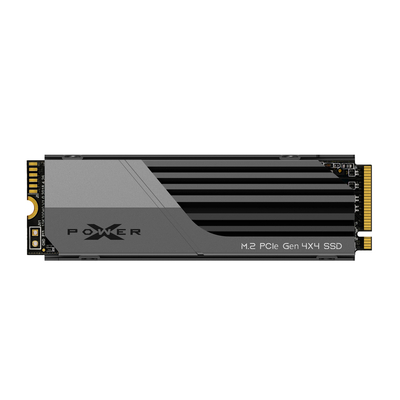 Product Σκληρός Δίσκος SSD 1TB Silicon Power PCIe Gen 4x4 XS70 M.2 2280 NVMe 1.4 (SP01KGBP44XS7005) Black, Grey base image