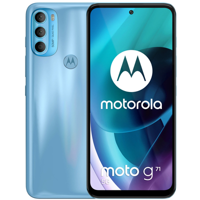 Product Smartphone Motorola Moto G MOTO G71 16.3 cm (6.4") Dual SIM 11 5G USB Type-C 6GB 128GB 5000 mAh Blue base image