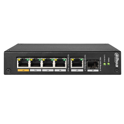 Product Network Switch Dahua PoE Dahua PFS3106-4ET-60-V2 network connection, unmanaged base image