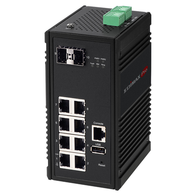Product Network Switch Edimax IGS-5208 network Managed Gigabit Ethernet (10/100/1000) Black base image