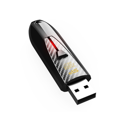 Product USB Flash 128GB Silicon Power Blaze B25 Type-A 3.2 Gen 1 (3.1 Gen 1) Black base image
