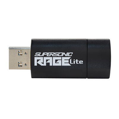 Product USB Flash 64GB Patriot Memory Supersonic Rage Lite Type-A 3.2 Gen 1 (3.1 Gen 1) Black, Blue base image