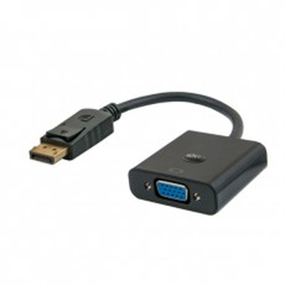 Product Αντάπτορας DisplayPort Savio CL-90 0.2 m to VGA (D-Sub) Black base image