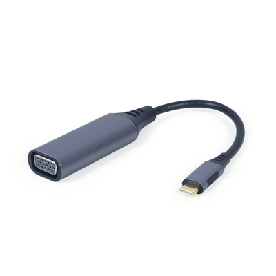 Product Αντάπτορας USB Cablexpert A-USB3C-VGA-01 video cable 0.15 m Type-C (D-Sub) Grey base image