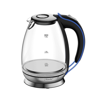 Product Βραστήρας Maestro MR-054 with lighting, glass 1.7 L Blue base image