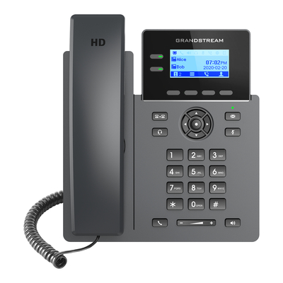 Product Ενσύρματο Τηλέφωνο IP Grandstream Networks GRP2602P Black 2 lines LCD Wi-Fi base image