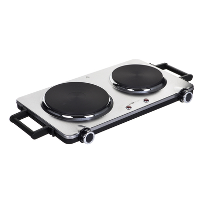 Product Ηλεκτρικές Εστίες Clatronic DKP 3668 E Black,Stainless steel Countertop Sealed plate 2 zone(s) base image