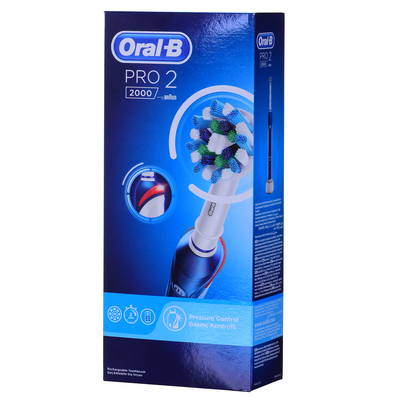 Product Ηλεκτρική Οδοντόβουρτσα Oral-B Pro 2 2000 CrossAction Adult Rotating-oscillating Blue base image