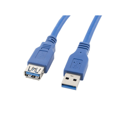 Product Καλώδιo USB Lanberg CA-US3E-10CC-0018-B (USB 3.0 M - USB 3.0 F; 1,8m; blue color) base image